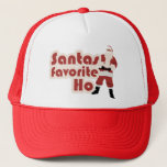 Santas Favourite Ho Funny Christmas Trucker Hat<br><div class="desc">Santas Favourite Ho Funny Christmas</div>