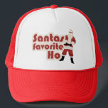 Santas Favourite Ho Funny Christmas Trucker Hat<br><div class="desc">Santas Favourite Ho Funny Christmas</div>