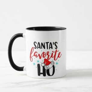 Santa's Favourite Ho Funny Christmas Xmas Mug