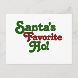 Santas favourite ho holiday postcard