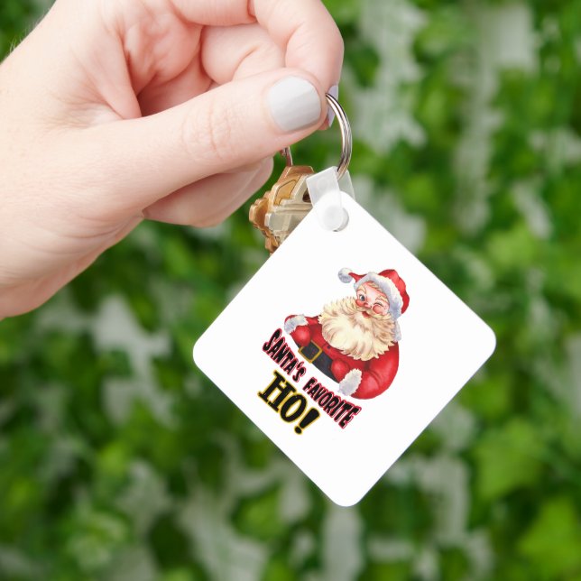 Santa's Favourite Ho Key Ring (Hand)