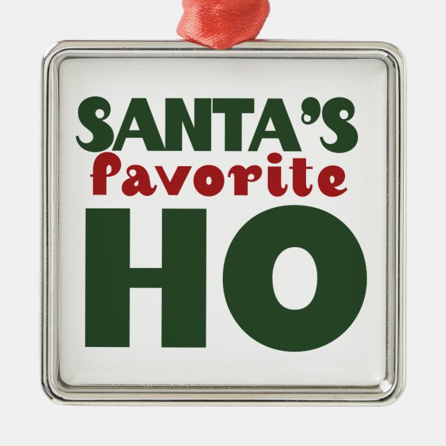 Santas Favourite HO Metal Tree Decoration (Front)