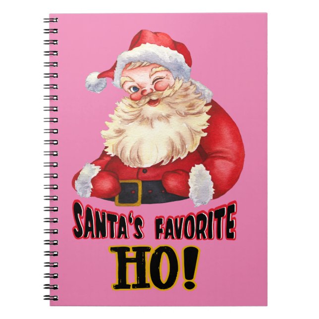 Santa's Favourite Ho Notebook (Front)