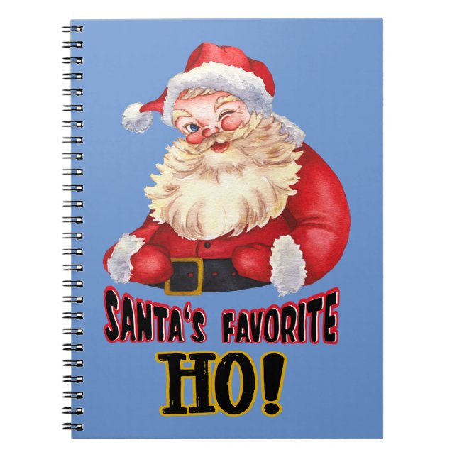 Santa's Favourite Ho Notebook (Front)