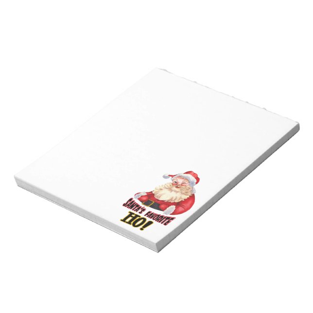 Santa's Favourite Ho Notepad (Rotated)