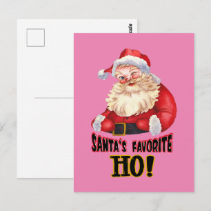 Santa's Favourite Ho Postcard