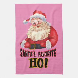 Santa's Favourite Ho Tea Towel