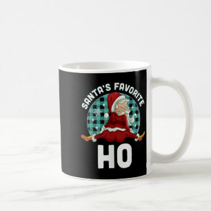 Santa's Favourite Ho - Xmas Naughty Santa Christma Coffee Mug