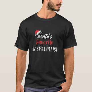 Santas Favourite HR Specialist Christmas Funny Gif T-Shirt