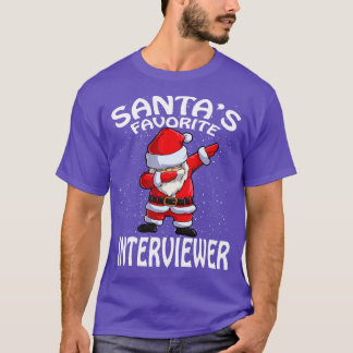 Santas Favourite Interviewer Christmas T-Shirt