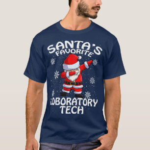 Santas Favourite Laboratory Tech Christmas T-Shirt