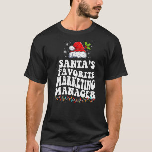 Santa's Favourite Marketing Manager Christmas T-Shirt