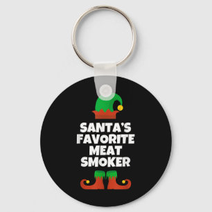 Santas Favourite Meat Smoker Christmas Funny Pj Sm Key Ring