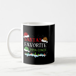 Santas Favourite MMA Coach Fun Christmas MMA Coffee Mug