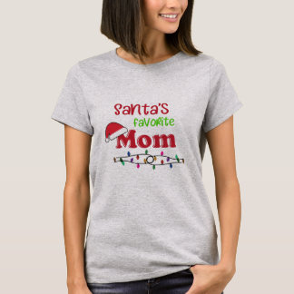 Santa's Favourite Mum Christmas T-Shirt