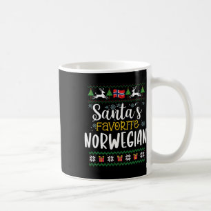 Santa's Favourite Norwegian - Norway Ugly Christma Coffee Mug