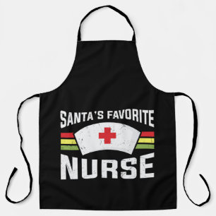 Santa's Favourite Nurse Apron
