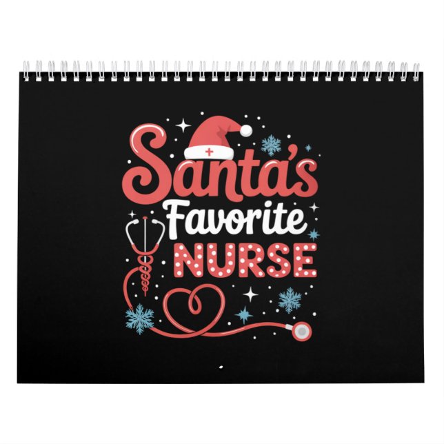 Santa's Favourite Nurse Christmas  Calendar (Cover)