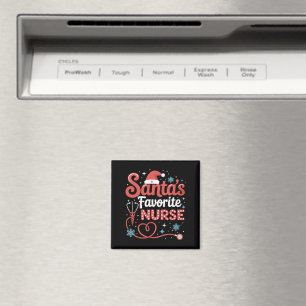 Santa's Favourite Nurse Christmas Magnet