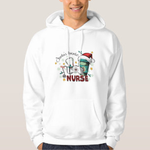Santa's Favourite Nurse Christmas Mum Nurse Hoodie