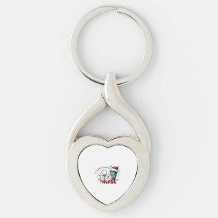 Santa's Favourite Nurse Christmas Mum Nurse Key Ring