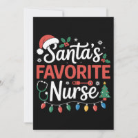 Santa's Favourite Nurse Christmas Stethoscope Xmas