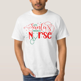Santa's favourite nurse, Christmas T-Shirt