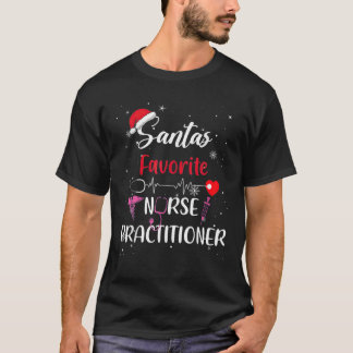Santa's Favourite Nurse Practitioner Christmas T-Shirt