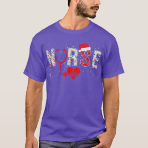 Santas Favourite Nurse T Christmas Women Xmas T-Shirt
