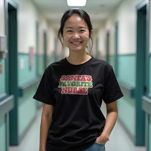 Santa's Favourite Nurse T-Shirt