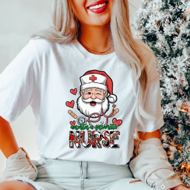Santa's Favourite Nurse  T-Shirt (Creator Uploaded)