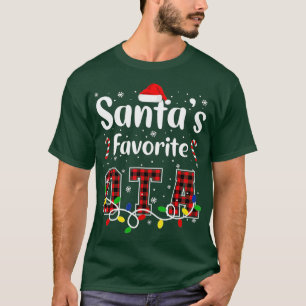 Santas Favourite OTA Christmas Occupational Therap T-Shirt