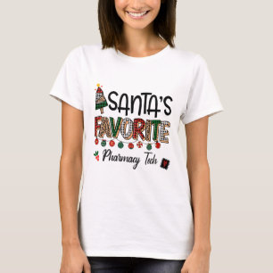 Santas Favourite Pharmacy Tech Funny Christmas Nur T-Shirt