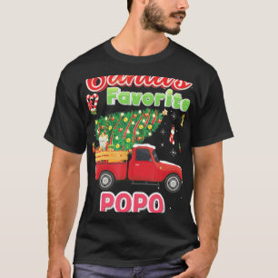 Santa's Favourite Popo Christmas Tree Truck Matchi T-Shirt