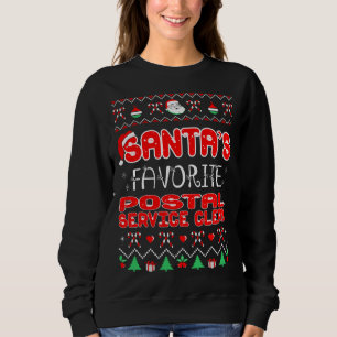 Santas Favourite Postal Service Clerk Christmas Ug Sweatshirt