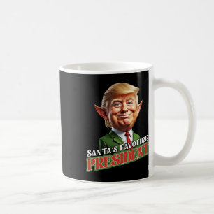 Santa's Favourite President Donald Trump Elf Chris Coffee Mug