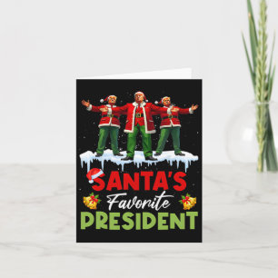 Santa's Favourite President Funny Trump Christmas Card