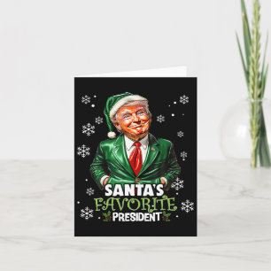 Santa's Favourite President Funny Trump Christmas Card