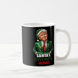 Santas Favourite President Funny Trump Christmas Coffee Mug