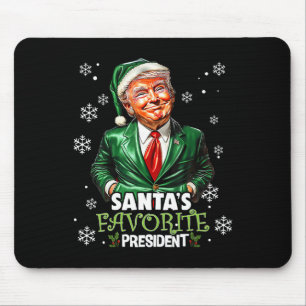 Santa's Favourite President Funny Trump Christmas  Mouse Pad
