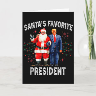 Santas Favourite President Funny Trump Tank Top  Card