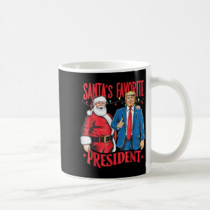 Santa's Favourite President Santa Trump Dance Chri Coffee Mug