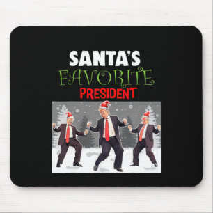 Santa's Favourite President Santa Trump Dance Funn Mouse Pad