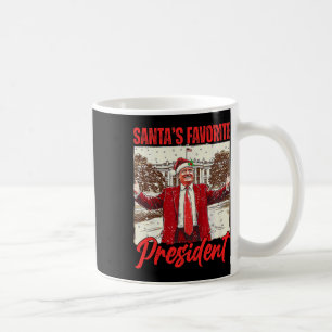 Santa's Favourite President Trump 2024 Christmas F Coffee Mug