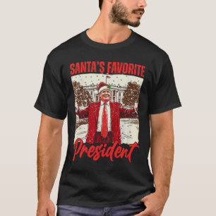 Santa's Favourite President Trump 2024 Christmas F T-Shirt