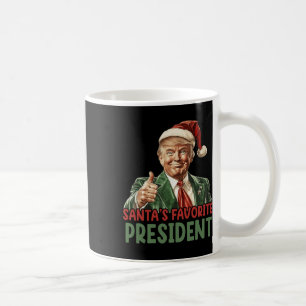 Santa's Favourite President Trump Christmas 2024  Coffee Mug