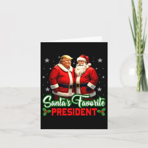 Santa's Favourite President Trump Make Christmas G Card