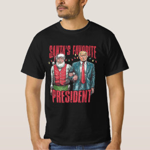 Santa's Favourite President Trump T-Shirt