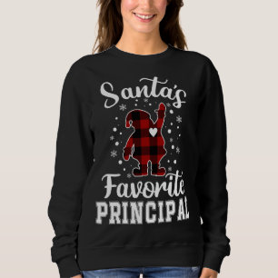 Santa's Favourite Principal Funny Christmas Sweatshirt