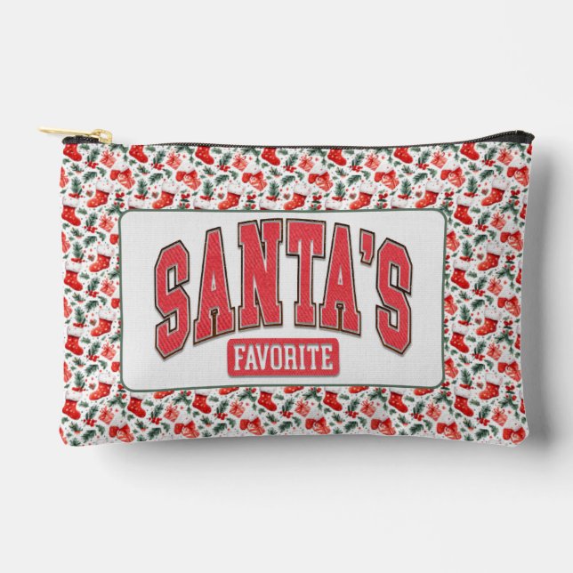 Santa's Favourite Print Cut Sew Bag (Front)